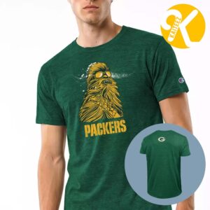 Disney Marvel NFL Collection Merch Chewbacca x Green Bay Packers Unisex T-shirt