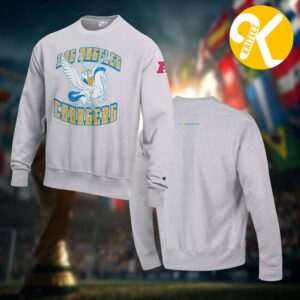 Disney Marvel NFL Collection Merch Hercules And Pegasus x Los Angeles Chargers Unisex Sweatshirt