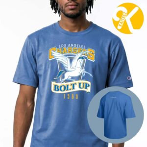 Disney Marvel NFL Collection Merch Hercules And Pegasus x Los Angeles Chargers Unisex T-shirt