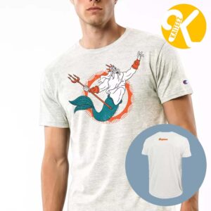 Disney Marvel NFL Collection Merch King Triton x Miami Dolphins Unisex T-shirt