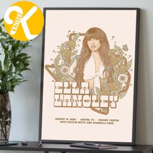 Ella Langley Austin TX Event Poster At Moody Center In Austin TX On August 13 2026 Home Decor Poster Canvas