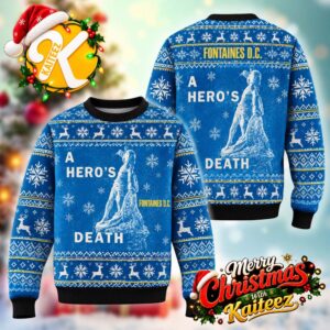 Fontaines DC A Hero’s Death Album Cover Christmas Ugly Sweater