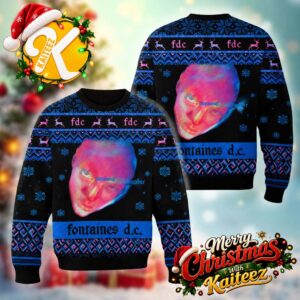 Fontaines DC Dopamine Chamber Album Cover Christmas Ugly Sweater