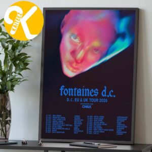 Fontaines DC EU UK Tour 2026 Tour Dates Home Decor Poster Canvas