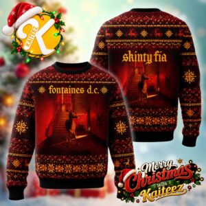 Fontaines DC Skinty Fia Album Cover Christmas Ugly Sweater