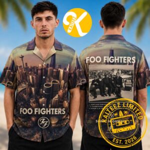 Foo Fighter Sonic Highways Album Cover Track List Summer Hawaiian Shirt
