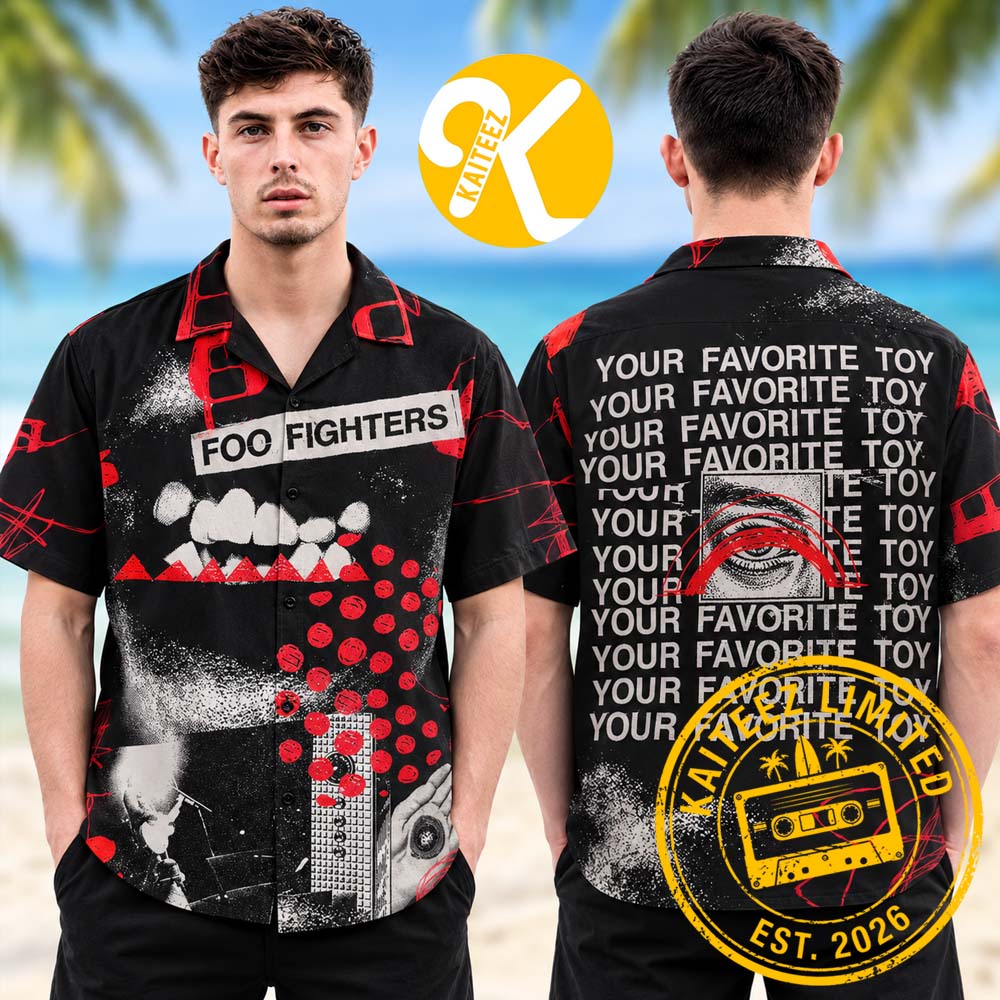 Foo Fighter Your Favorite Toy Album Cover Summer Hawaiian Shirt Foo Fighter Your Favorite Toy Album Cover Summer Hawaiian Shirt