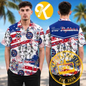 Foo Fighters American Spirit Summer Hawaiian Shirt