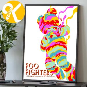 Foo Fighters Philadelphia PA Event Poster At Lincoln Financial In Philadelphia PA On August 13 2026 Home Decor Poster Canvas