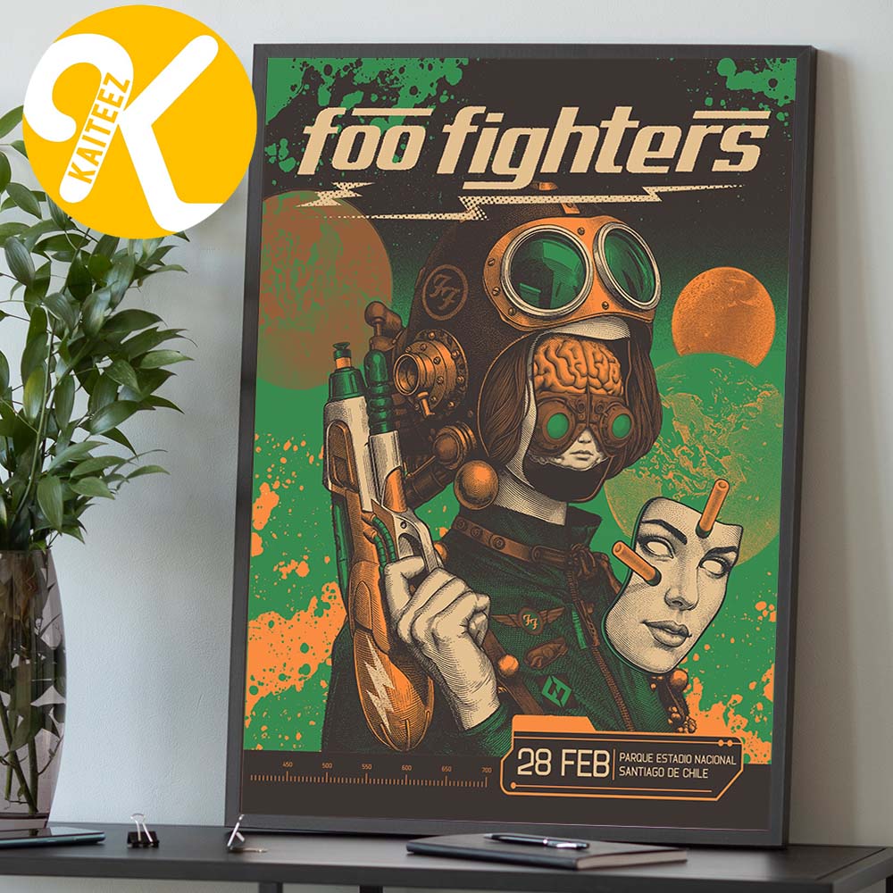 Foo Fighters Santiago De Chile Event Poster Take Cover Tour 2027 At Parque Estadio Nacional In Santiago De Chile On February 28 2027 Home Decor Poster Canvas Foo Fighters Santiago De Chile Event Poster Take Cover Tour 2027 At Parque Estadio Nacional In Santiago De Chile On February 28 2027 Home Decor Poster Canvas