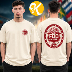 Foo Fighters Take Cover Tour 2026 Merch Natural Caught Echo Two Sided Unisex T-Shirt