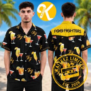 Foo Fighters Tropical Cocktail Summer Hawaiian Shirt