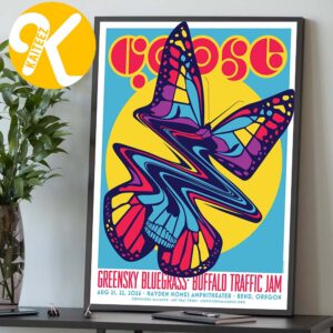 Goose The Band Bend Oregon Event Poster At Hayden Homes Amphitheater In Bend Oregen On August 21 22 2026 Home Decor Poster Canvas