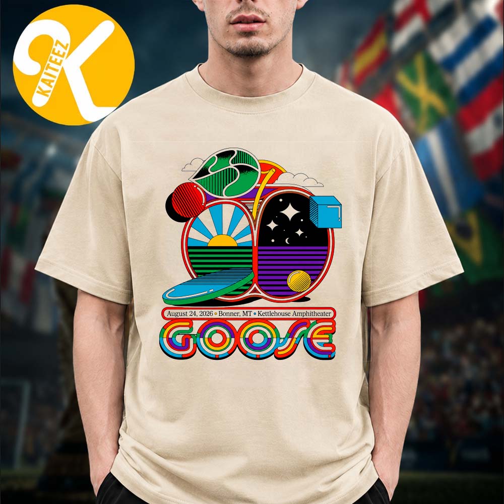 Goose The Band Bonner MT Event Tee At Kettlehouse Amphitheater In Bonner MT On August 24 2026 Unisex T-Shirt Goose The Band Bonner MT Event Tee At Kettlehouse Amphitheater In Bonner MT On August 24 2026 Unisex T-Shirt