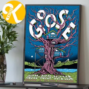 Goose The Band Morrison CO Event Poster At Red Rocks Amphitheater In Morrison CO On August 22 28 And September 1 20226 Home Decor Poster Canvas