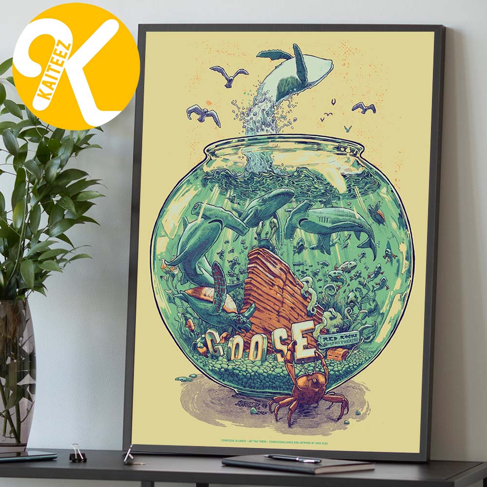Goose The Band Morrison CO Event Poster At Red Rocks Amphitheatre In Morrison CO On September 1 2026 Art By Dave Kloc Home Decor Poster Canvas Goose The Band Morrison CO Event Poster At Red Rocks Amphitheatre In Morrison CO On September 1 2026 Art By Dave Kloc Home Decor Poster Canvas