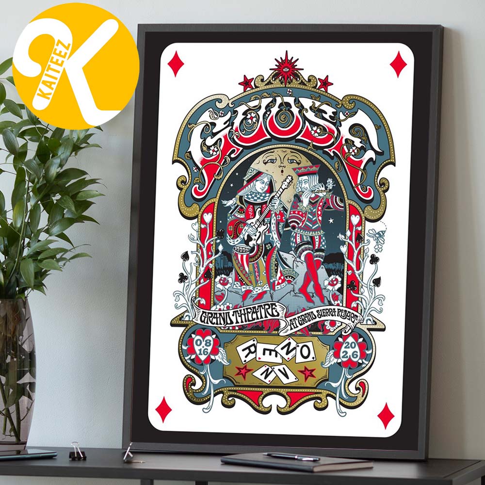 Goose The Band Revo NV Event Poster At Grands Theatre At Grand Sierra Resort In Reno NV On August 16 2026 Home Decor Poster Canvas Goose The Band Revo NV Event Poster At Grands Theatre At Grand Sierra Resort In Reno NV On August 16 2026 Home Decor Poster Canvas