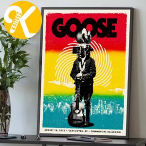 Goose The Band Vancouver BC Event Poster At Commodore Ballroom In Vancouver BC On August 16 2026 Home Decor Poster Canvas