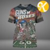 Guns N Roses East Rutherford NJ Event Poster At Metlife Stadium In East Rutherford NJ On August 12 2026 All Over Print Shirt