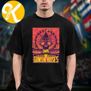 Guns N Roses Hershey PA Event Poster At Hersheypark Stadium In Hershey PA On August 1 2026 Unisex T-Shirt
