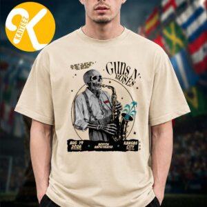 Guns N Roses Kansas City MO Event Poster At Morton Amphitheater In Kansas City MO On August 19 2026 Unisex T-Shirt