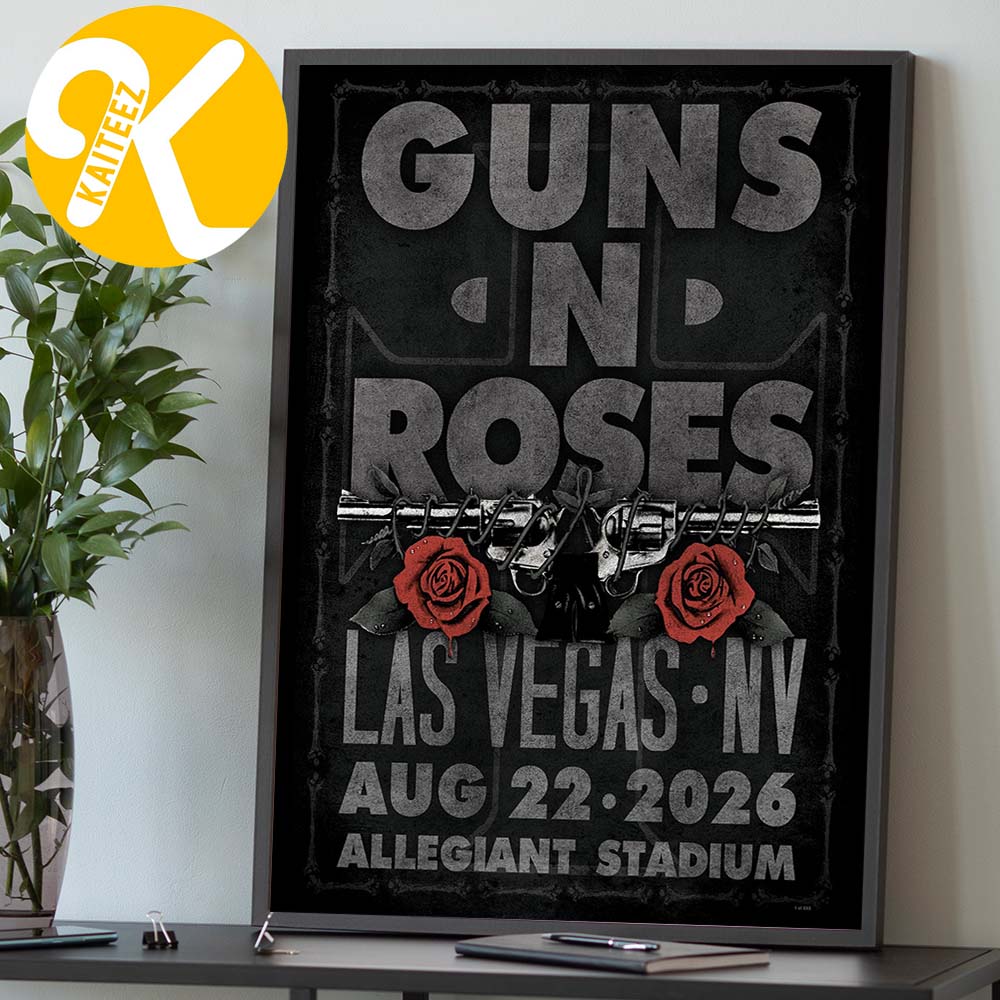 Guns N Roses Las Vegas NV Event Poster At Allegiant Stadium In Las Vegas NV On August 22 2026 Home Decor Poster Canvas Guns N Roses Las Vegas NV Event Poster At Allegiant Stadium In Las Vegas NV On August 22 2026 Home Decor Poster Canvas