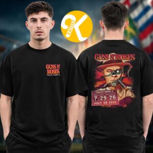 Guns N Roses Tinley Park IL Event Tee At Credit Union 1 Amphitheatre In Tinley Park IL On July 29 2026 Two Sided Unisex T-Shirt
