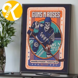 Guns N Roses Toronto ON Event Poster At Rogers Stadium In Toronto ON On August 5 2026 Home Decor Poster Canvas