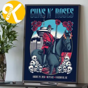 Guns N Roses Vancouver BC Event Poster At BC Place In Vancouver BC On August 29 2026 Home Decor Poster Canvas