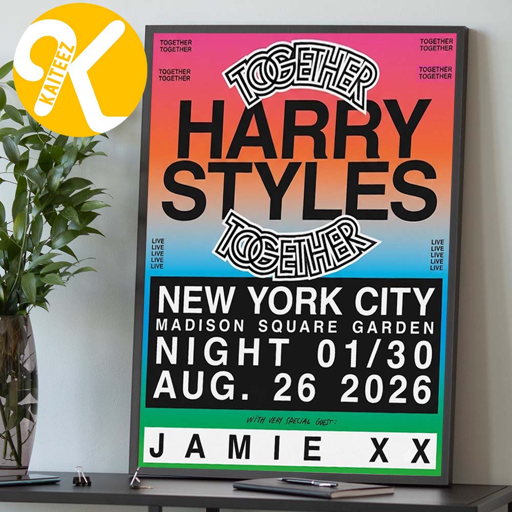 Harry Styles Together New York City Madison Square Garden Night 01 30 August 26 2026 Poster Canvas Wall Art Harry Styles Together New York City Madison Square Garden Night 01 30 August 26 2026 Poster Canvas Wall Art