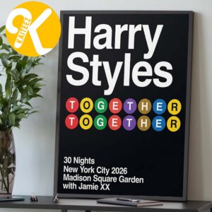 Harry Styles Madison Square Garden New York City 2026 30 Nights Pop Up Exclusive Home Decor Poster Canvas