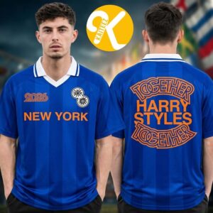 Harry Styles Merch Madison Square Garden New York City 2026 Exclusive Vneck Polo Jersey