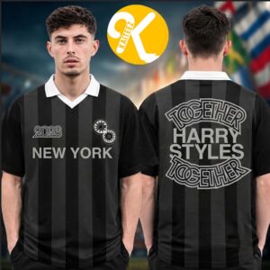 Harry Styles Merch Madison Square Garden New York City 2026 Pop Up Exclusive Vneck Polo Jersey