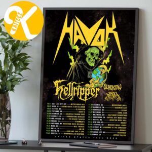 Havok Band United States Fall Tour 2026 Tour Dates Home Decor Poster Canvas