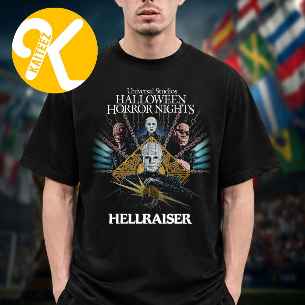 Hellraiser Merch Universal Studios Halloween Horror Nights Key Art Unisex T-Shirt Hellraiser Merch Universal Studios Halloween Horror Nights Key Art Unisex T-Shirt