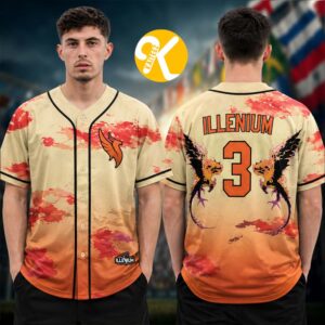 ILLENIUM Merch Exclusive Red Rocks 2026 One Night Only Baseball Jersey