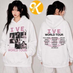 IVE Merch Show That I Am World Tour 2026 Photo Collage Tour Two Sided Unisex Hoodie