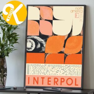 Interpol North America Tour 2026 Tour Dates Home Decor Poster Canvas