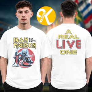 Iron Maiden Merch IM50 A Real Live One Two Sided Unisex T-Shirt