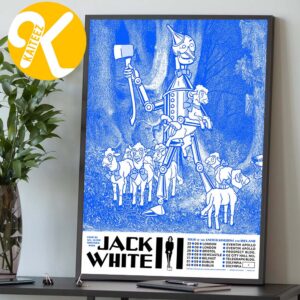 Jack White United Kingdom And Ireland Tour 2026 Tour Dates Home Decor Poster Canvas