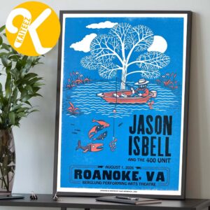 Jason Isbell And The 400 Unit Roanoke VA Event Poster At Berglund Performing Arts Theatre In Roanoke VA On August 19 2026 Home Decor Poster Canvas