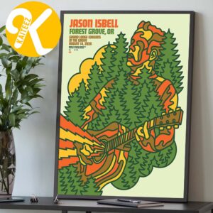 Jason Isbell Forest Grove OR Event Poster At Mcmenamins Grand Lodge In Forest Grove OR On August 14 2026 Home Decor Poster Canvas