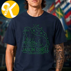Jason Isbell Forest Grove OR Event Tee At Mcmenamins Grand Lodge In Forest Grove OR On August 14 2026 Unisex T-Shirt