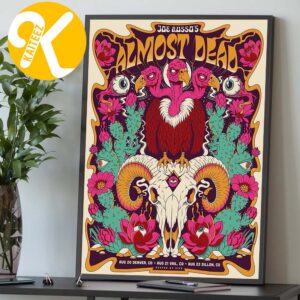 Joe Russo Almost Dead Colorado Tour 2026 Event Poster In Denver Vail And Dillon On August 20 21 22 2026 Home Decor Poster Canvas