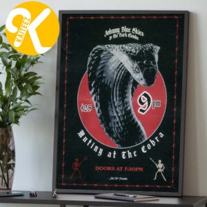 Johnny Blue Skies And The Dark Clouds Poster Pop Up Show At The Cobra In Nasville TN On August 26 2026 Home Decor Poster Canvas