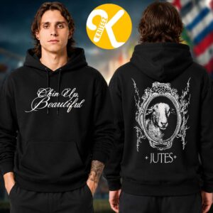 Jutes Merch Smile You’re On Tour 2026 Mirror Sheep Two Sided Unisex Hoodie