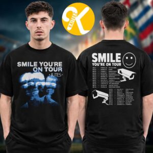Jutes Merch Smile You’re On Tour 2026 Tour Dates Two Sided Unisex T-Shirt
