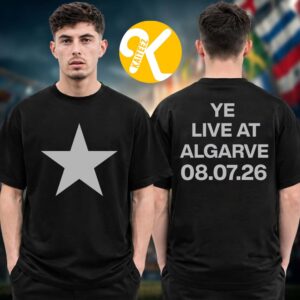 Kanye West Ye Live At Algarve Portugal 2026 On August 7 2026 Star UnisexT-Shirt