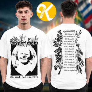 Ken Carson Merch Xperiment Tour 2026 Do Not Resuscitate Tour Dates White Two Sided Unisex T-Shirt