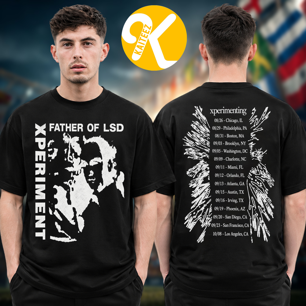Ken Carson Merch Xperiment Tour 2026 Father Of LSD Tour Dates Two Sided Unisex T-Shirt Ken Carson Merch Xperiment Tour 2026 Father Of LSD Tour Dates Two Sided Unisex T-Shirt